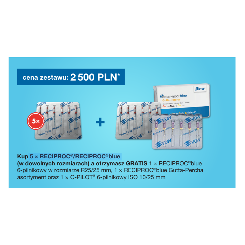 5 × RECIPROC®/RECIPROC®blue